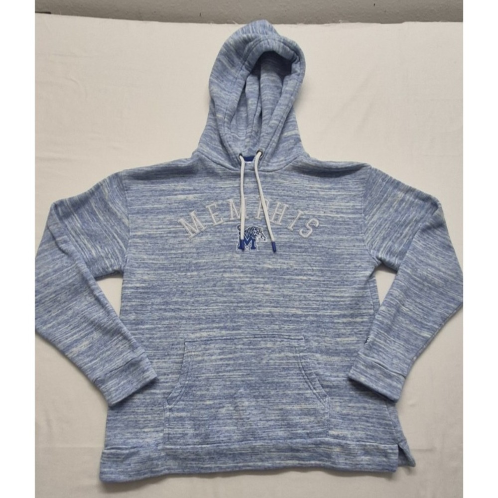 Memphis Tigers  heather blue front‎ pocket game day hoodie sweatshirt sz. Sm